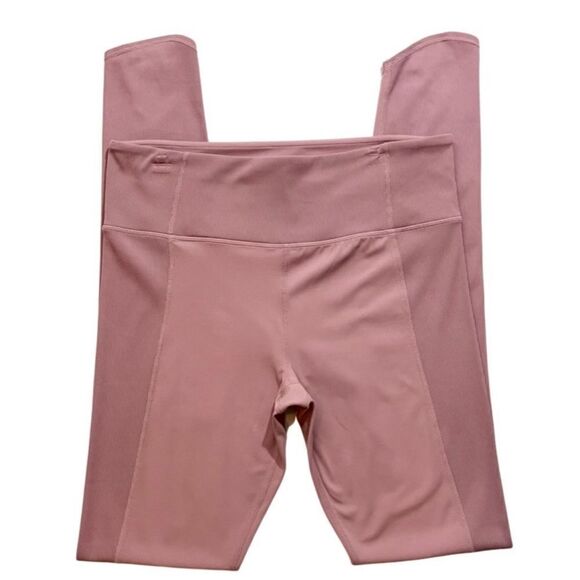 Athleta Elation Hybrid Barre Rib Tights Pink L - Picture 2 of 5